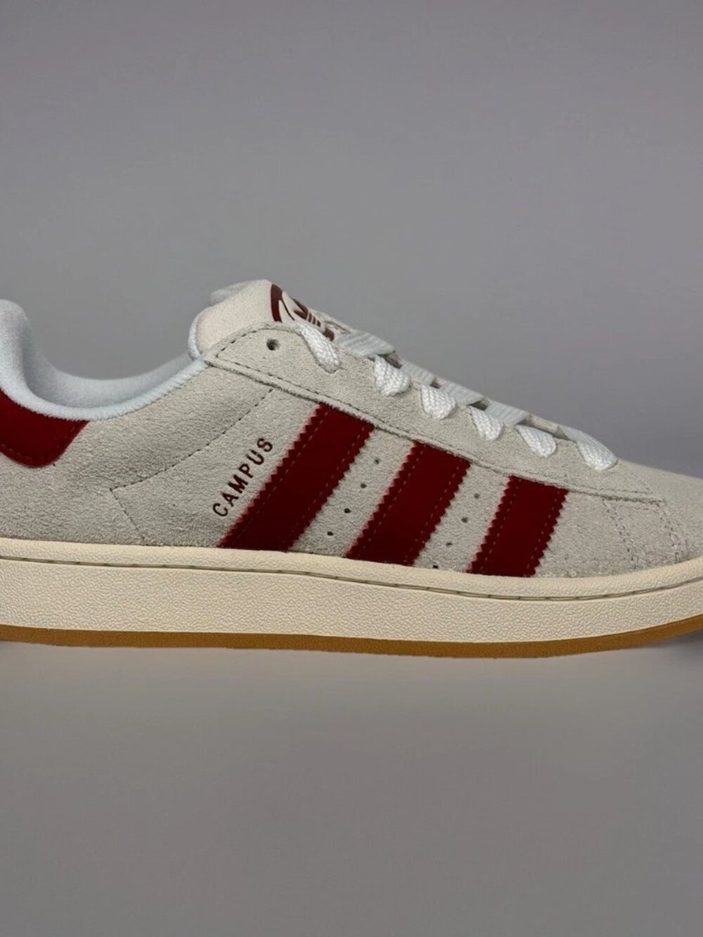 Women's adidas Originals Campus 00s Shoes - Crystal White Preloved Ruby JQ7783 - Picture 14 of 16
